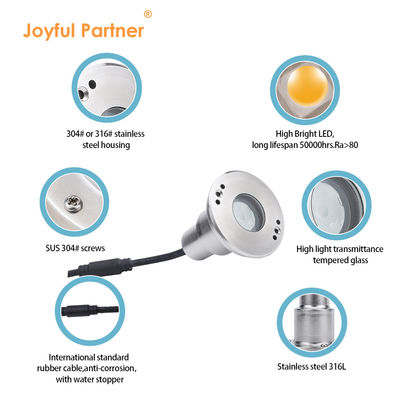 LED মিনি 1W 12V ডিসি 8° সংকীর্ণ বিম কোণ আইপি 68 জলরোধী অভ্যন্তরীণ চিহ্নিতকারী সূচক বহিরঙ্গন ল্যান্ডস্কেপ আলো