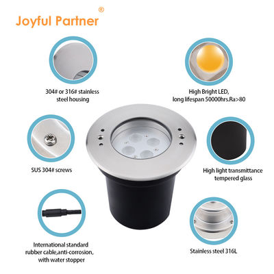 LED আন্ডারওয়াটার পুল লাইট 4W 8W 12W 24VDC IP68 ওয়াটারপ্রুফ স্টেইনলেস স্টীল 316 RGB 3in1 সুইমিং পুলের জন্য