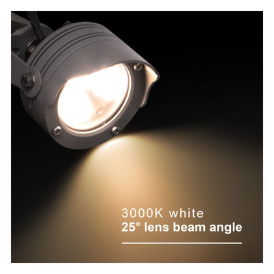 3W 6W RGB IP67 জলরোধী DC12V 24V অপটিক্যাল রিফ্লেক্টর LED প্লাস্টিক স্পাইক স্পট লাইট বাগান গাছের জন্য