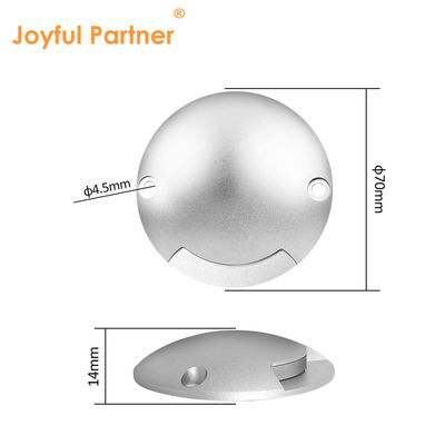 সাইড ইমিটিং ইনগ্রাউন্ড লাইট রাউন্ড লো ভোল্টেজ ডিসি 24V 3000K আইপি 67 কোল্ড হোয়াইট অ্যালুমিনিয়াম হাউজিং