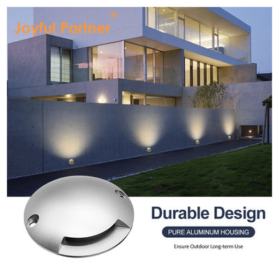 সাইড ইমিটিং ইনগ্রাউন্ড লাইট রাউন্ড লো ভোল্টেজ ডিসি 24V 3000K আইপি 67 কোল্ড হোয়াইট অ্যালুমিনিয়াম হাউজিং