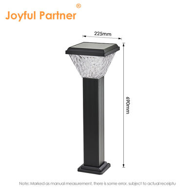 বহিরঙ্গন LED সৌর লন লাইট বড় ক্ষমতা ব্যাটারি ABS অ্যালুমিনিয়াম উপাদান RGB রঙ উঠোন পার্ক জন্য উপযুক্ত