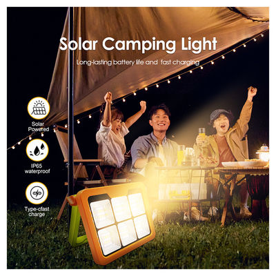 পোর্টেবল LED ওয়ার্ক সোলার লাইট 7200mAh ব্যাটারি রিচার্জেবল 5054 Epistar Led IP65 জলরোধী Stepless উজ্জ্বলতা সঙ্গে