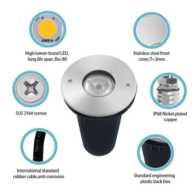 আউটডোর LED Rgb আন্ডারওয়াটার ল্যাম্প লো ভোল্টেজ RGB 3W 1W LED IP68 ওয়াটারপ্রুফ