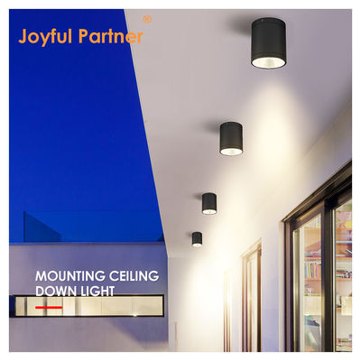 সিই আইপি 65 সিলিং লাইট পৃষ্ঠতল মাউন্টড ডাউনলাইট জলরোধী স্পট লাইট ক্রি কোব এলইডি গোলাকার নকশা সহ