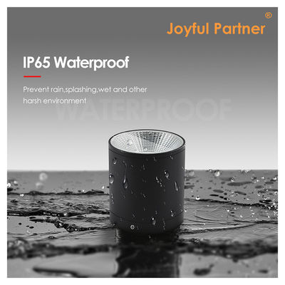 আউটডোর ওয়াল মাউন্টড সিলিন্ডার ল্যাম্প কালো এলইডি নীচের দিকে কলাম আউটডোর গার্ডেন ল্যাম্প ক্রী সিওবি নেতৃত্বাধীন 15W 3500k