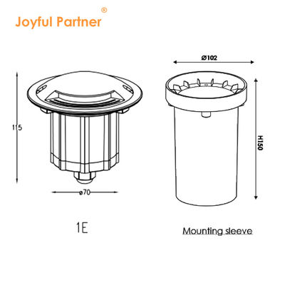 ইনগ্রাউন্ড আউটডোর এলইডি ওয়াকওভার লাইটস 6W সাইড ইমিটিং এলইডি আন্ডারগ্রাউন্ড লাইটস গার্ডেন ইয়ার্ডের জন্য