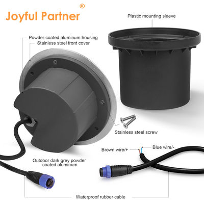 সিঁড়ি ডেক স্টেপ ইনগ্রাউন্ড লাইট 1W আইপি 67 আউটডোর সিওবি এলইডি 12 ওয়াট চার পক্ষের নির্গমন সহ আলো