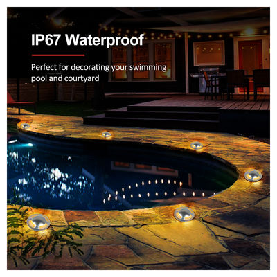 আউটডোর LED ওয়াকওভার লাইট আইপি 67 ব্যাসার্ধ 70 মিমি 3W সারফেস মাউন্টড ল্যাম্প দুই বছরের ওয়ারেন্টি সহ ইনসেসড LED লাইট