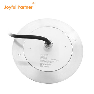 পানির নিচে ডুবযোগ্য LED পুল লাইট DC12V ধ্রুবক ভোল্টেজ 10W DIA160 * 7.5MM APP রিমোট কন্ট্রোল সহ