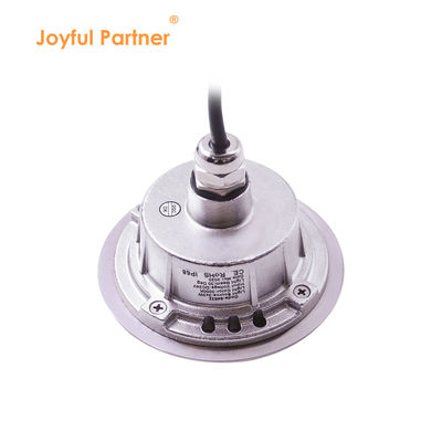 DIA 118mm IP68 304 স্টেইনলেস স্টীল উষ্ণ সাদা পানির নীচে LED আলো 3W DC24v প্লাস্টিকের মাউন্ট আস্তরণের সাথে
