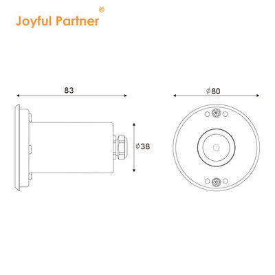 এলইডি মিনি জলরোধী রিসেসড মার্কার ১ওয়াট ১২ভি ডিসি ৮° সংকীর্ণ বিম অ্যাঙ্গেল আইপি৬৮ আউটডোর আলো