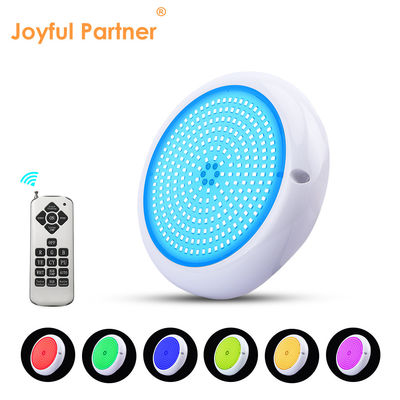 রঙ পরিবর্তনশীল সুইমিং পুল লাইট ABS পিসি RGB Emtting 12V ইনপুট উষ্ণ সাদা পৃষ্ঠ মাউন্ট