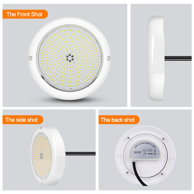 LED সুইমিং পুল লাইট Rgb AC12v ভোল্টেজ রজন ভরাট ফ্ল্যাট RGB ABS শরীর উষ্ণ সাদা কারখানা কাস্টমাইজড