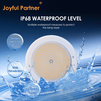 সুইমিং পুল ইনগ্রাউন্ড লাইট ওয়াল মাউন্ট Rgb এবং Dmx কন্ট্রোল 6W LED SMD2835 252pcs ABS উপাদান