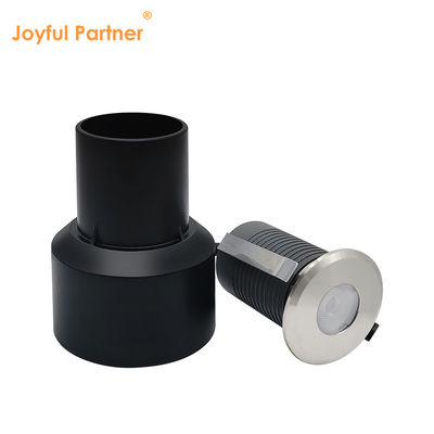 LED ভূগর্ভস্থ ল্যাম্প স্টেইনলেস স্টীল 1W 2W এসি/ডিসি 2700K-6000K DIA38MM সঙ্গে ফ্রিজ গ্লাস