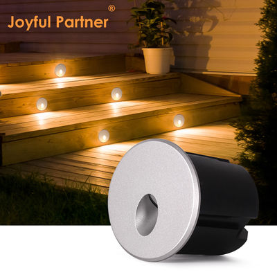 2W LED Recessed Light DC24V Step Lights উষ্ণ সাদা আইপি 65 ওয়াটারপ্রুফ ওয়াল লাইট প্লাস্টিকের মাউন্ট সহ সিঁড়ি