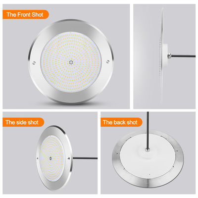 LED PAR56 পুল লাইট 12 ভোল্ট স্টেইনলেস স্টীল ওয়াটারপ্রুফ এসএমডি 2835 চিপ 100% রজন ভরা