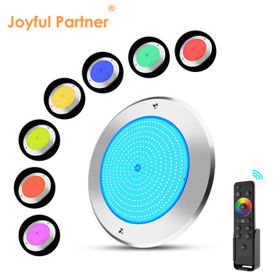 অন্ডারওয়াটার নেতৃত্বাধীন সুইমিং পুল লাইট 316 স্টেইনলেস স্টীল 25W Smd2835 রজন ভরা 3000K RGB সুইমিং পুল ল্যাম্প SMD 2835 এসি 12v IP68 সম্পূর্ণ জলরোধী