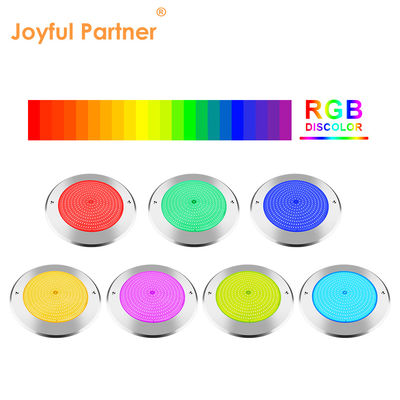 অন্ডারওয়াটার নেতৃত্বাধীন সুইমিং পুল লাইট 316 স্টেইনলেস স্টীল 25W Smd2835 রজন ভরা 3000K RGB সুইমিং পুল ল্যাম্প SMD 2835 এসি 12v IP68 সম্পূর্ণ জলরোধী