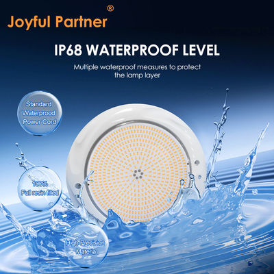 LED সুইমিং পুল লাইট আন্ডারওয়াটার ল্যাম্প DIA230*35mm ABS উপাদান IP68 42W সারফেস মাউন্ট