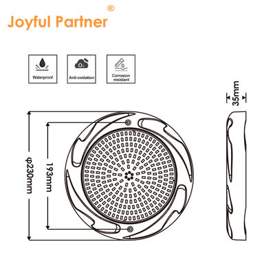 35W LED সুইমিং পুল আলোর জন্য কংক্রিট পুল SPA 230*35mm ABS উপাদান AC12V RGB RGBW