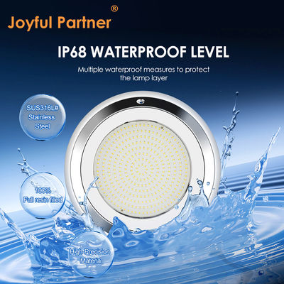 আইপি 68 280 মিমি ওয়াল মাউন্ট স্টেইনলেস স্টীল আরজিবি আন্ডারওয়াটার এলইডি সুইমিং পুল লাইট
