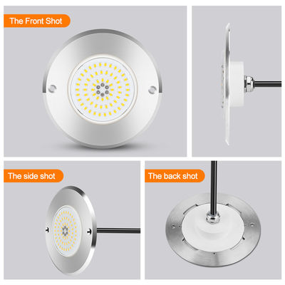 Par 56 Rgb LED সুইমিং পুল লাইট 6W 10W 18W 25W 35W 42W আল্ট্রা পাতলা 7.5mm সুপার পাতলা রেজিন ভরা AC 12V ভোল্টেজ SMD LED সঙ্গে SS316L উপাদান