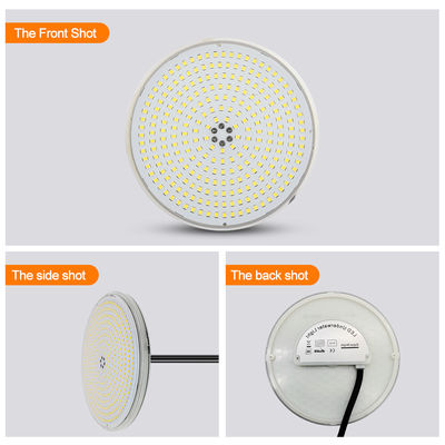 সম্পূর্ণ রেজিন ভর্তি ফ্ল্যাট PAR56 LED পুল লাইট UV সুরক্ষা PC উপাদান প্রতিস্থাপন হ্যালোজেন ল্যাম্প 35W 42W