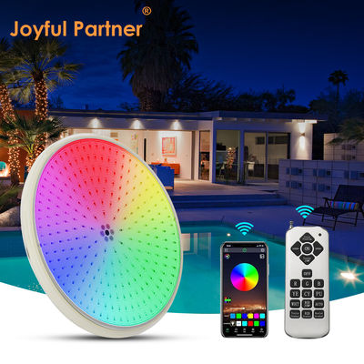 সম্পূর্ণ রেজিন ভর্তি ফ্ল্যাট PAR56 LED পুল লাইট UV সুরক্ষা PC উপাদান প্রতিস্থাপন হ্যালোজেন ল্যাম্প 35W 42W