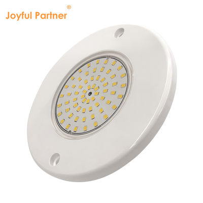 রজন ভরাট পুল লাইট রিফ্লেক্টর 160mm DC12V 10W সম্পূর্ণ প্লাস্টিক SMD2835 108pcs RGBW রঙ ধ্রুবক ভোল্টেজ