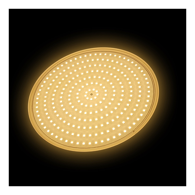 রজন ভরাট পুল লাইট রিফ্লেক্টর 160mm DC12V 10W সম্পূর্ণ প্লাস্টিক SMD2835 108pcs RGBW রঙ ধ্রুবক ভোল্টেজ