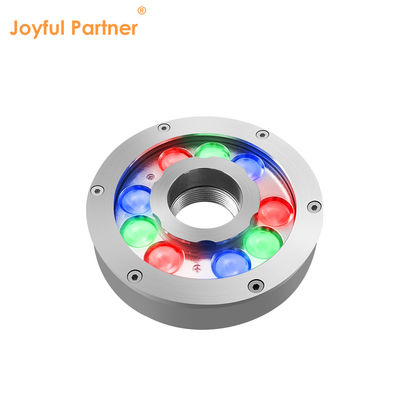 আউটডোর IP68 জলরোধী 12V 24V স্টেইনলেস স্টীল DMX RGB সুইমিং পুলের নিচে LED ফোয়ারা লাইট
