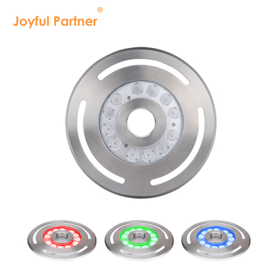 আন্ডারওয়াটার LED ফোয়ারা লাইট IP68 12W 24W 36W উষ্ণ সাদা নীল RGB স্টেইনলেস স্টীল 316L ব্যাসার্ধ 285mm সঙ্গে