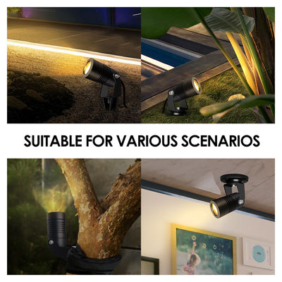 আনন্দিত অংশীদার নেতৃত্বাধীন বাগান স্পটলাইট আউটডোর 6W COB DC12V/DC24V 3000K উষ্ণ সাদা ওয়াকওয়ে গার্ডেন পাথ এর জন্য