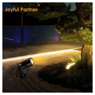 আনন্দিত অংশীদার নেতৃত্বাধীন বাগান স্পটলাইট আউটডোর 6W COB DC12V/DC24V 3000K উষ্ণ সাদা ওয়াকওয়ে গার্ডেন পাথ এর জন্য