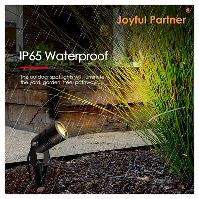 আনন্দিত অংশীদার নেতৃত্বাধীন বাগান স্পটলাইট আউটডোর 6W COB DC12V/DC24V 3000K উষ্ণ সাদা ওয়াকওয়ে গার্ডেন পাথ এর জন্য