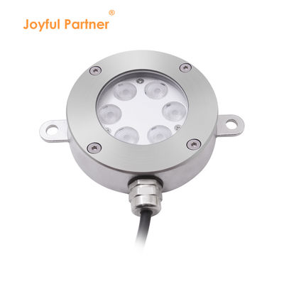 DMX512 নিয়ন্ত্রণযোগ্য LED ফাউন্টেন লাইট DC24V 12W 3000K স্টেইনলেস স্টিল IP68 ল্যান্ডস্কেপ আন্ডারওয়াটারের জন্য