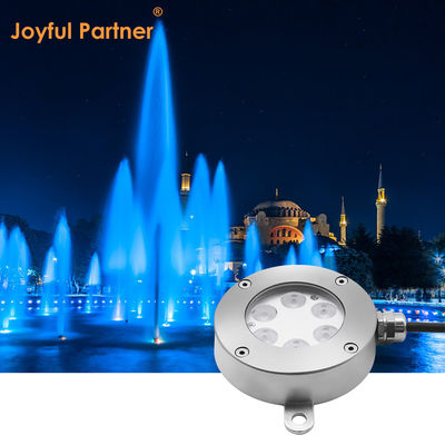 DMX512 নিয়ন্ত্রণযোগ্য LED ফাউন্টেন লাইট DC24V 12W 3000K স্টেইনলেস স্টিল IP68 ল্যান্ডস্কেপ আন্ডারওয়াটারের জন্য