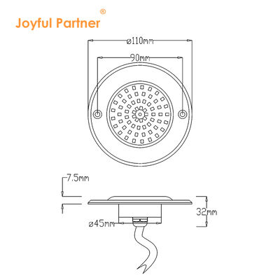 সুইমিং পুল LED লাইট 316 স্টেইনলেস স্টীল উপাদান PAR56 পূর্ণ রজন IP68 ভরা
