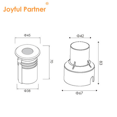 Recessed Ground Light SS316 IP67 CE ROHS Single Color DC24V From China Manufacture