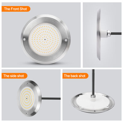 আরজিবি কন্ট্রোল রিমোট কন্ট্রোল সহ পুল সাঁতারের জন্য মাল্টি কালার পুল ল্যাম্প SS316L+ABS DC12V