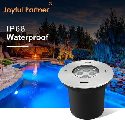 এলইডি আন্ডারওয়াটার রিসেসড লাইট DIA110MM 4W 8W DC24V 316 প্লাস্টিকের কালো বাক্স সহ স্টেইনলেস স্টিলের সামনের কভার