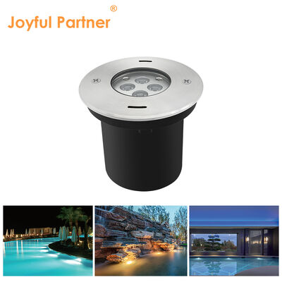 আন্ডারওয়াটার এলইডি লাইটিং ফিক্সচার, রিসেসড মাউন্টেড ৪*২.৫W RGB3in1 DMX ২৪ ভোল্ট IP68 স্টেইনলেস স্টিল বডি