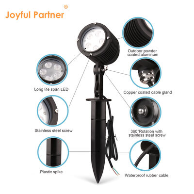 সিই লেড গার্ডেন লাইট বিম অ্যাঙ্গেল ৩০ ডিগ্রি ১০W আরজিবি ৩ইন১ ডিসি২৪ভি আইপি৬৫ ওয়াটারপ্রুফ স্পাইক সহ