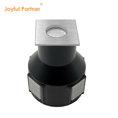 ইনগ্রাউন্ড এলইডি লাইট বিম এঙ্গেল 8 ডিগ্রি DC24V 3W 3000K 50*50MM IP67 অ্যালুমিনিয়াম বডি সহ