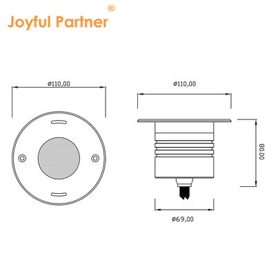 Swimming Pool Underwater Light DC24V Factory OEM ODM 316 Stainless Steel DIA 110MM With High Power