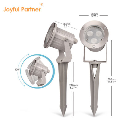 গার্ডেন ইয়ার্ডের জন্য প্লাস্টিক স্পাইক LED GU10 MR16 বাল্ব সহ জলরোধী LED গার্ডেন স্পট লাইট