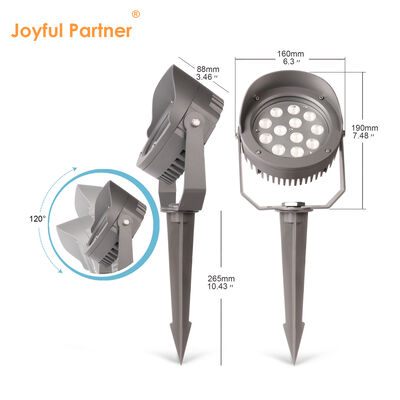 LED গার্ডেন স্পট লাইট 12W 24W 36W বিল্ট-ইন DMX512 ড্রাইভার DC24V RGB3in1 কালো অ্যালুমিনিয়াম ল্যাম্প বডি অ্যালুমিনিয়াম হাউজিং গাছ আলোকসজ্জার জন্য