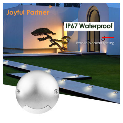 সাইড ইমিটিং রিসেসিভ স্টেপ ইনগ্রাউন্ড লাইট রাউন্ড লো ভোল্টেজ 1W ডিসি 24V 3000k আইপি 67 ওয়াটারপ্রুফ কোল্ড হোয়াইট অ্যালুমিনিয়াম হাউজিং